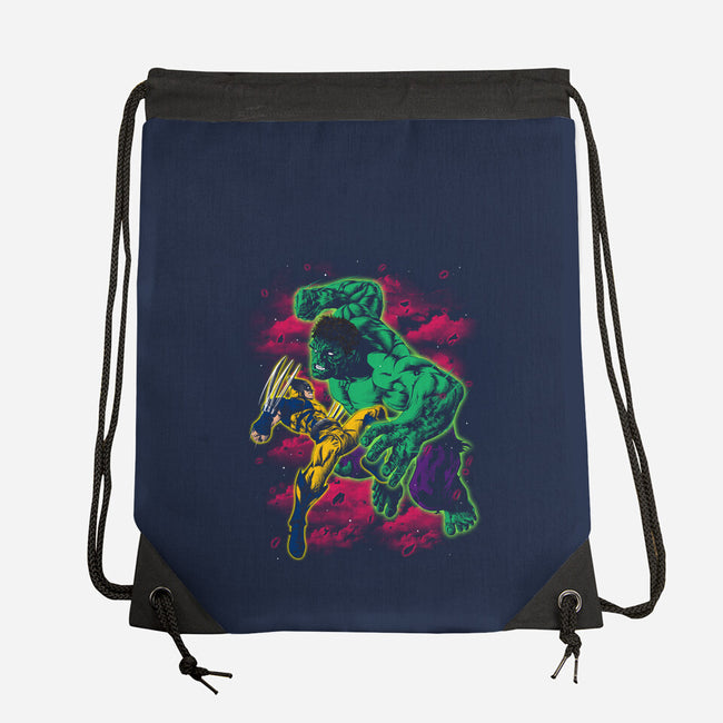 Savage Meets Steel-None-Drawstring-Bag-zybbhorn