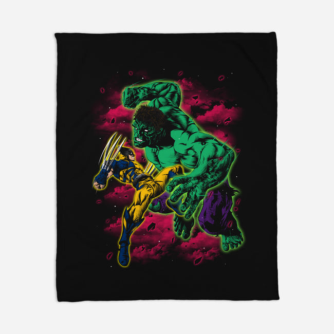 Savage Meets Steel-None-Fleece-Blanket-zybbhorn