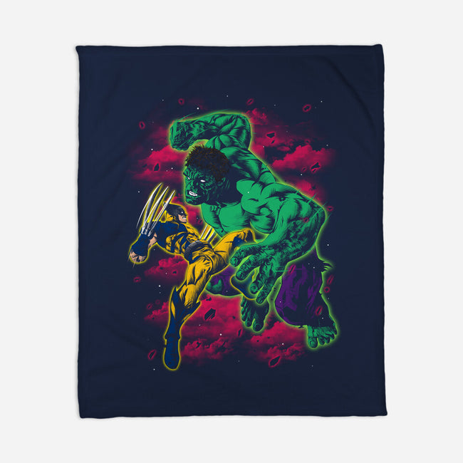 Savage Meets Steel-None-Fleece-Blanket-zybbhorn