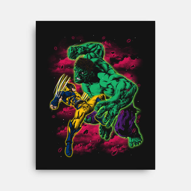 Savage Meets Steel-None-Stretched-Canvas-zybbhorn