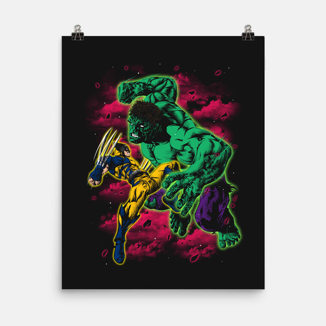 Savage Meets Steel-None-Matte-Poster-zybbhorn