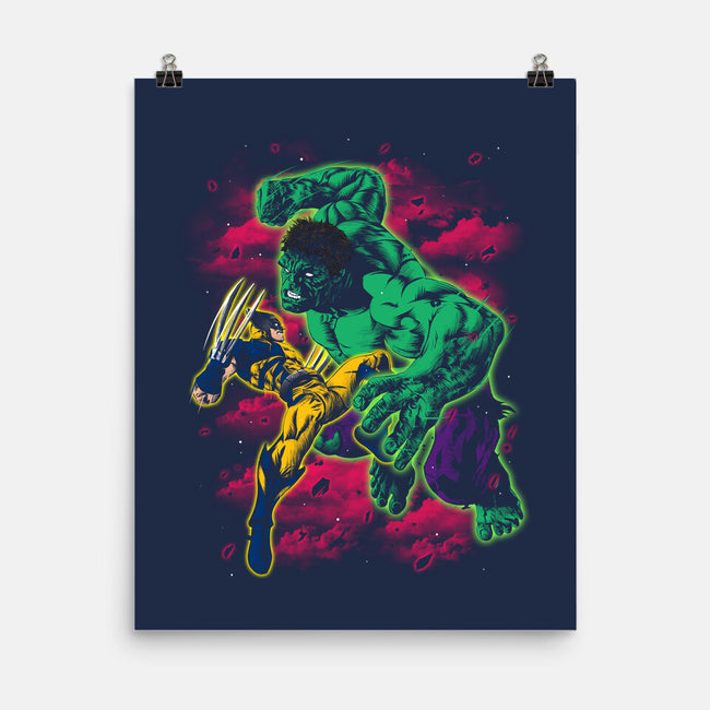 Savage Meets Steel-None-Matte-Poster-zybbhorn