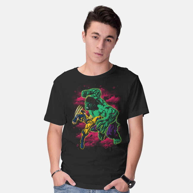 Savage Meets Steel-Mens-Basic-Tee-zybbhorn