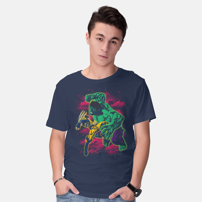 Savage Meets Steel-Mens-Basic-Tee-zybbhorn