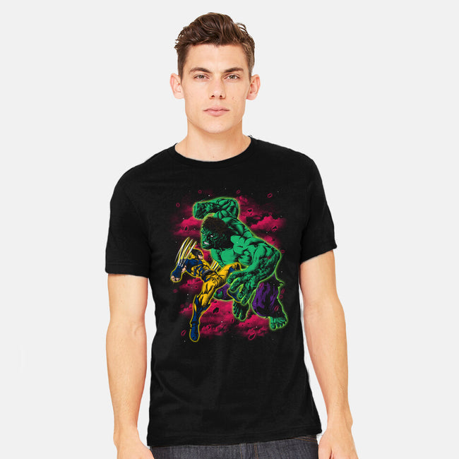 Savage Meets Steel-Mens-Heavyweight-Tee-zybbhorn