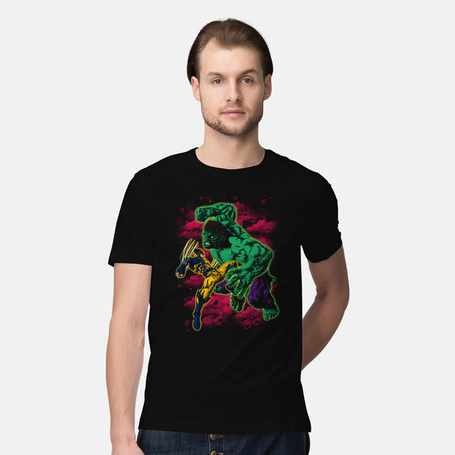 Savage Meets Steel-Mens-Premium-Tee-zybbhorn