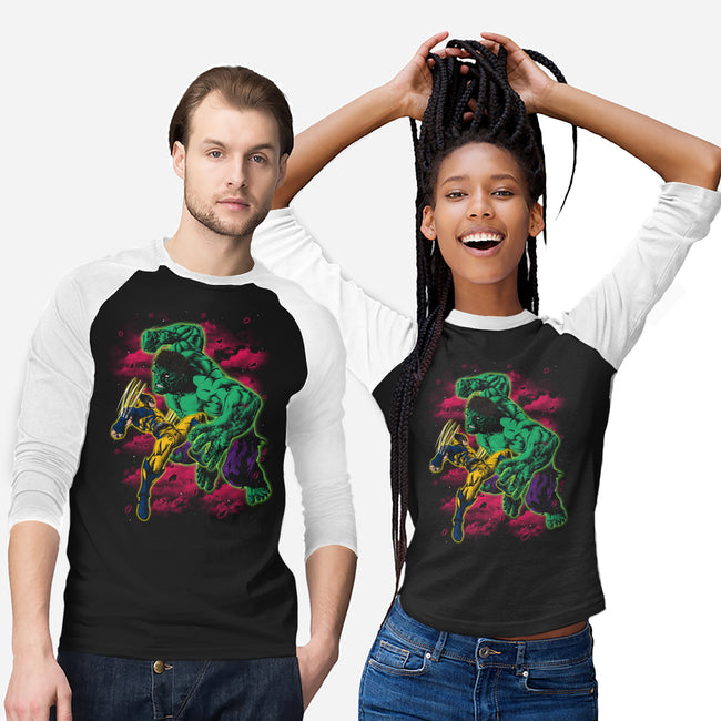 Savage Meets Steel-Unisex-Baseball-Tee-zybbhorn