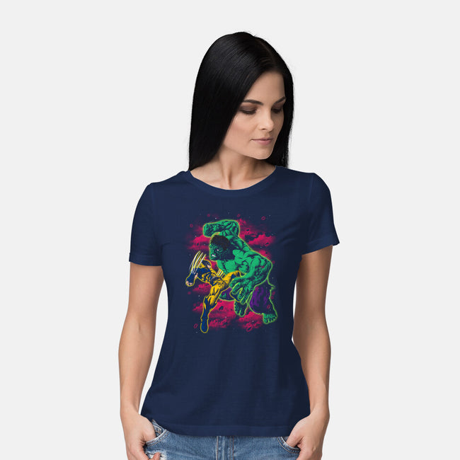 Savage Meets Steel-Womens-Basic-Tee-zybbhorn