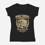 Holy Grail University-Womens-V-Neck-Tee-NMdesign