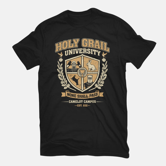 Holy Grail University-Unisex-Basic-Tee-NMdesign