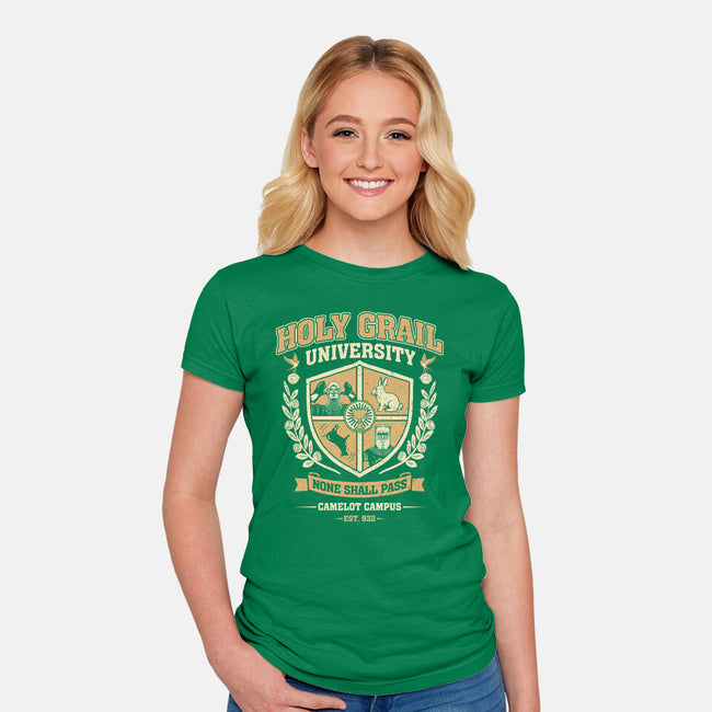 Holy Grail University-Womens-Fitted-Tee-NMdesign