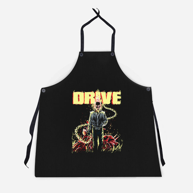 Ghost Drive-Unisex-Kitchen-Apron-zascanauta