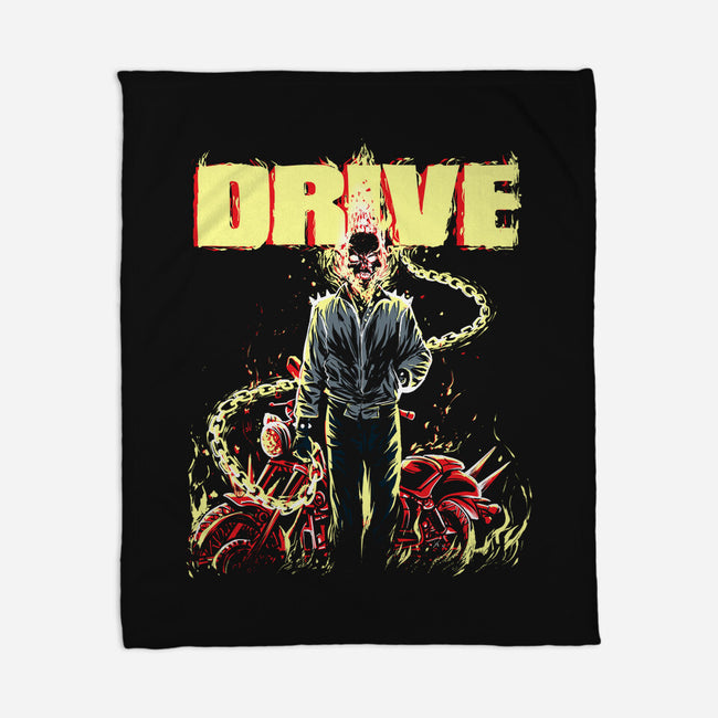 Ghost Drive-None-Fleece-Blanket-zascanauta