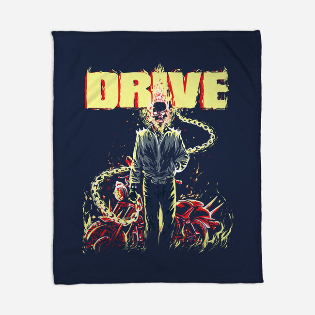Ghost Drive-None-Fleece-Blanket-zascanauta