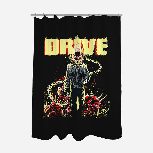 Ghost Drive-None-Polyester-Shower Curtain-zascanauta
