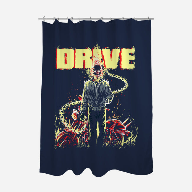 Ghost Drive-None-Polyester-Shower Curtain-zascanauta