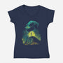 Boogie Nights-Womens-V-Neck-Tee-zascanauta