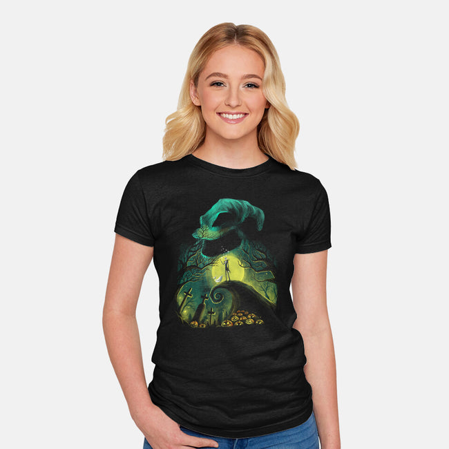 Boogie Nights-Womens-Fitted-Tee-zascanauta