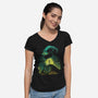 Boogie Nights-Womens-V-Neck-Tee-zascanauta