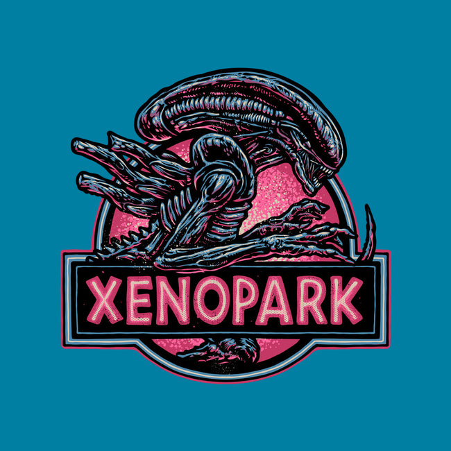 Welcome To Xenopark-Mens-Basic-Tee-glitchygorilla