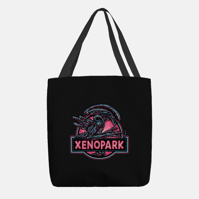 Welcome To Xenopark-None-Basic Tote-Bag-glitchygorilla