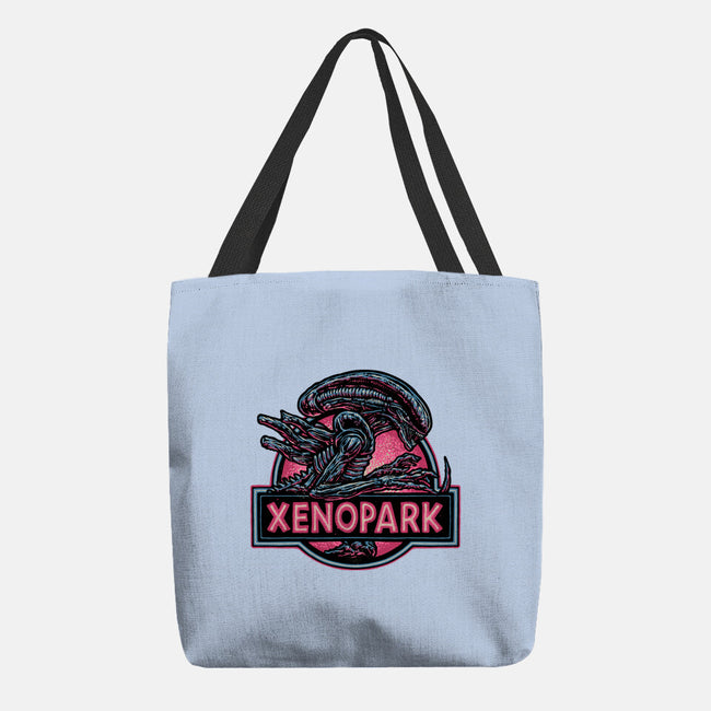 Welcome To Xenopark-None-Basic Tote-Bag-glitchygorilla