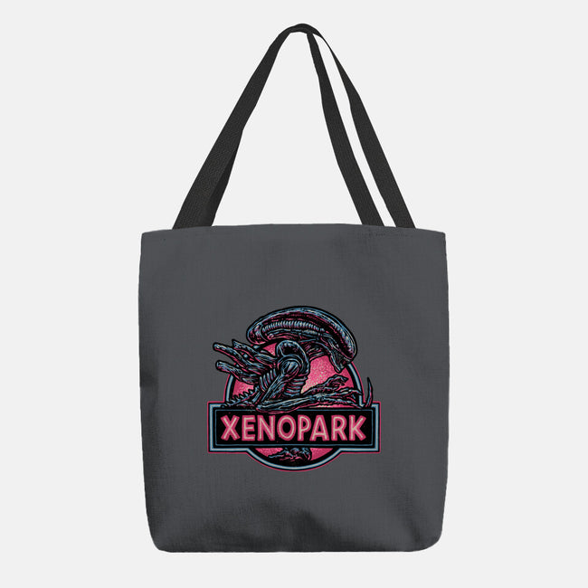 Welcome To Xenopark-None-Basic Tote-Bag-glitchygorilla