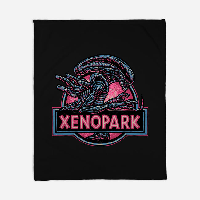 Welcome To Xenopark-None-Fleece-Blanket-glitchygorilla