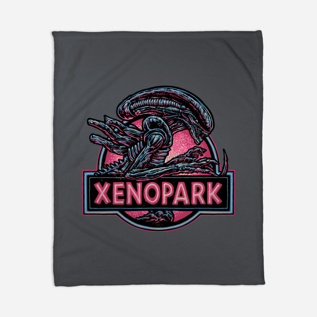 Welcome To Xenopark-None-Fleece-Blanket-glitchygorilla