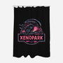 Welcome To Xenopark-None-Polyester-Shower Curtain-glitchygorilla