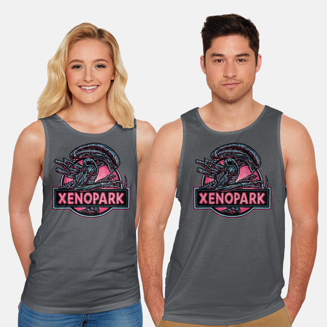Welcome To Xenopark-Unisex-Basic-Tank-glitchygorilla