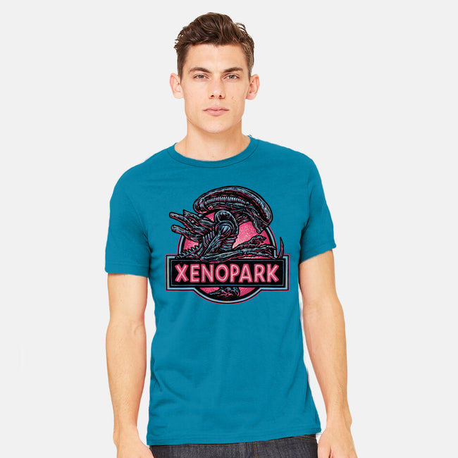 Welcome To Xenopark-Mens-Heavyweight-Tee-glitchygorilla