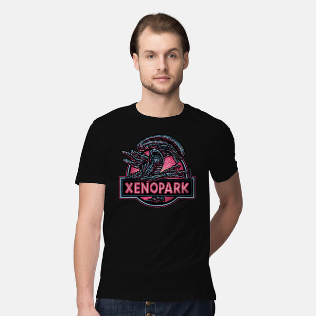 Welcome To Xenopark-Mens-Premium-Tee-glitchygorilla
