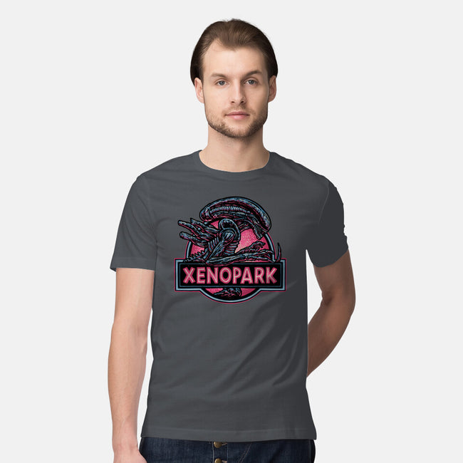 Welcome To Xenopark-Mens-Premium-Tee-glitchygorilla