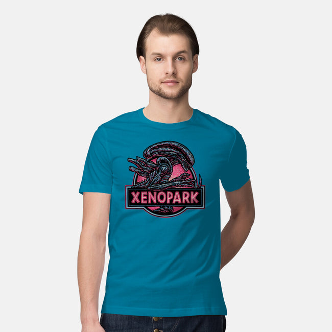Welcome To Xenopark-Mens-Premium-Tee-glitchygorilla