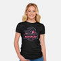Welcome To Xenopark-Womens-Fitted-Tee-glitchygorilla