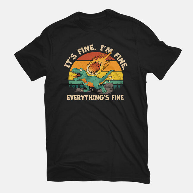 It's Fine I'm Fine Everythings Fine-Unisex-Basic-Tee-dandingeroz