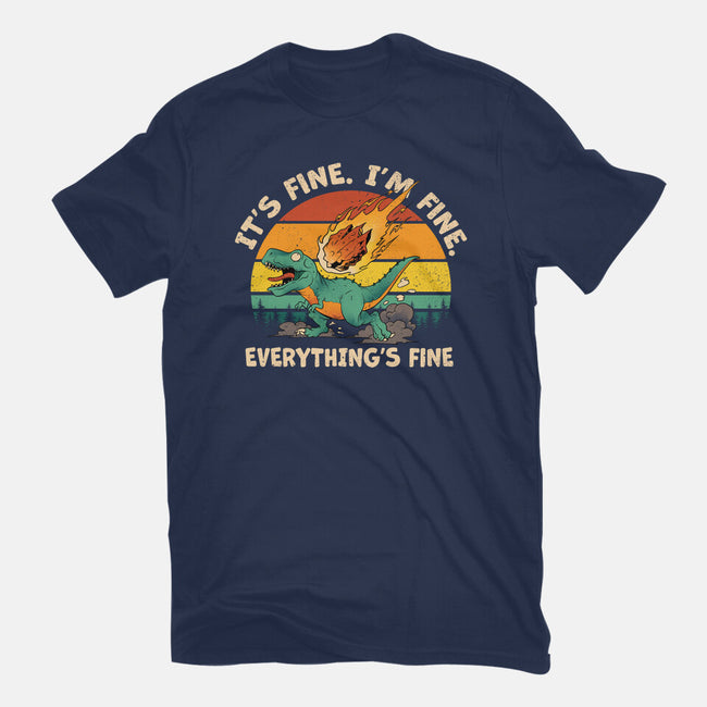 It's Fine I'm Fine Everythings Fine-Mens-Basic-Tee-dandingeroz