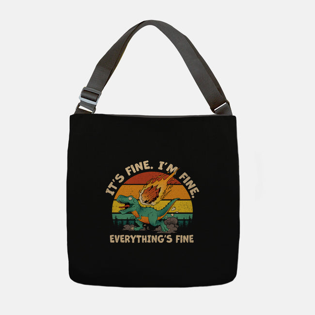 It's Fine I'm Fine Everythings Fine-None-Adjustable Tote-Bag-dandingeroz