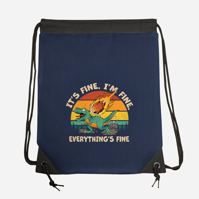 It's Fine I'm Fine Everythings Fine-None-Drawstring-Bag-dandingeroz