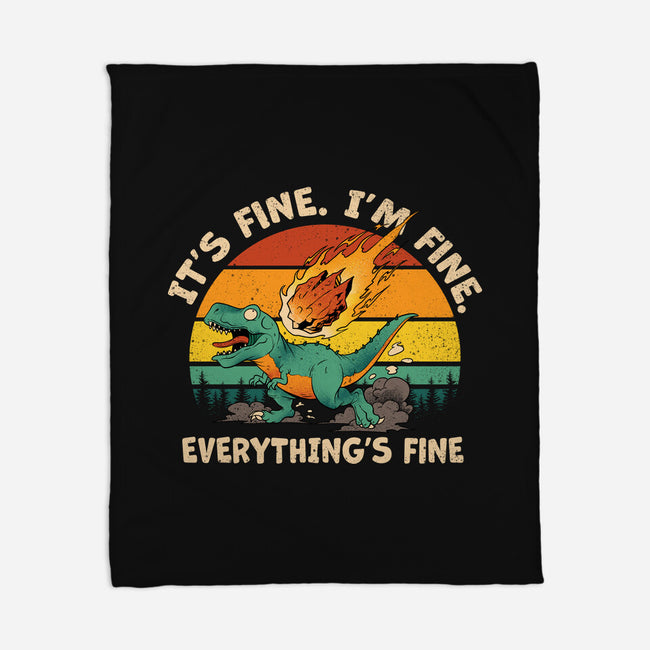 It's Fine I'm Fine Everythings Fine-None-Fleece-Blanket-dandingeroz