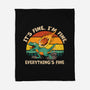 It's Fine I'm Fine Everythings Fine-None-Fleece-Blanket-dandingeroz