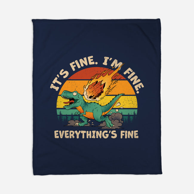 It's Fine I'm Fine Everythings Fine-None-Fleece-Blanket-dandingeroz