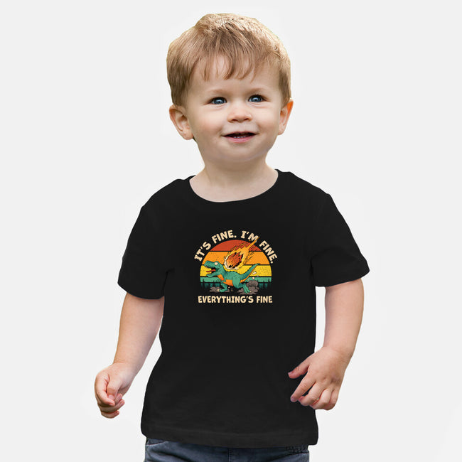 It's Fine I'm Fine Everythings Fine-Baby-Basic-Tee-dandingeroz