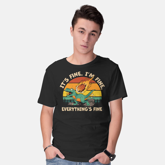 It's Fine I'm Fine Everythings Fine-Mens-Basic-Tee-dandingeroz