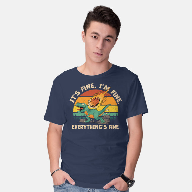 It's Fine I'm Fine Everythings Fine-Mens-Basic-Tee-dandingeroz