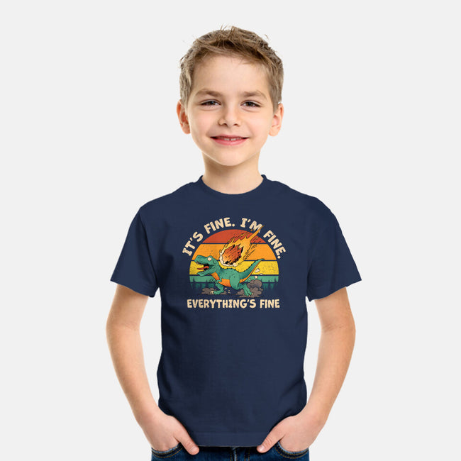 It's Fine I'm Fine Everythings Fine-Youth-Basic-Tee-dandingeroz