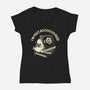 Fully Booked Ghost-Womens-V-Neck-Tee-tobefonseca