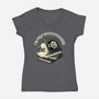 Fully Booked Ghost-Womens-V-Neck-Tee-tobefonseca
