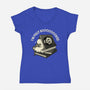 Fully Booked Ghost-Womens-V-Neck-Tee-tobefonseca